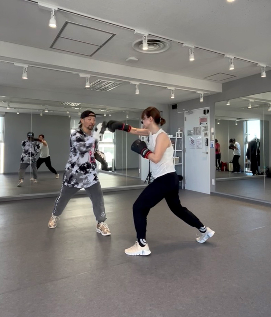 ボクシングのトレーニング風景