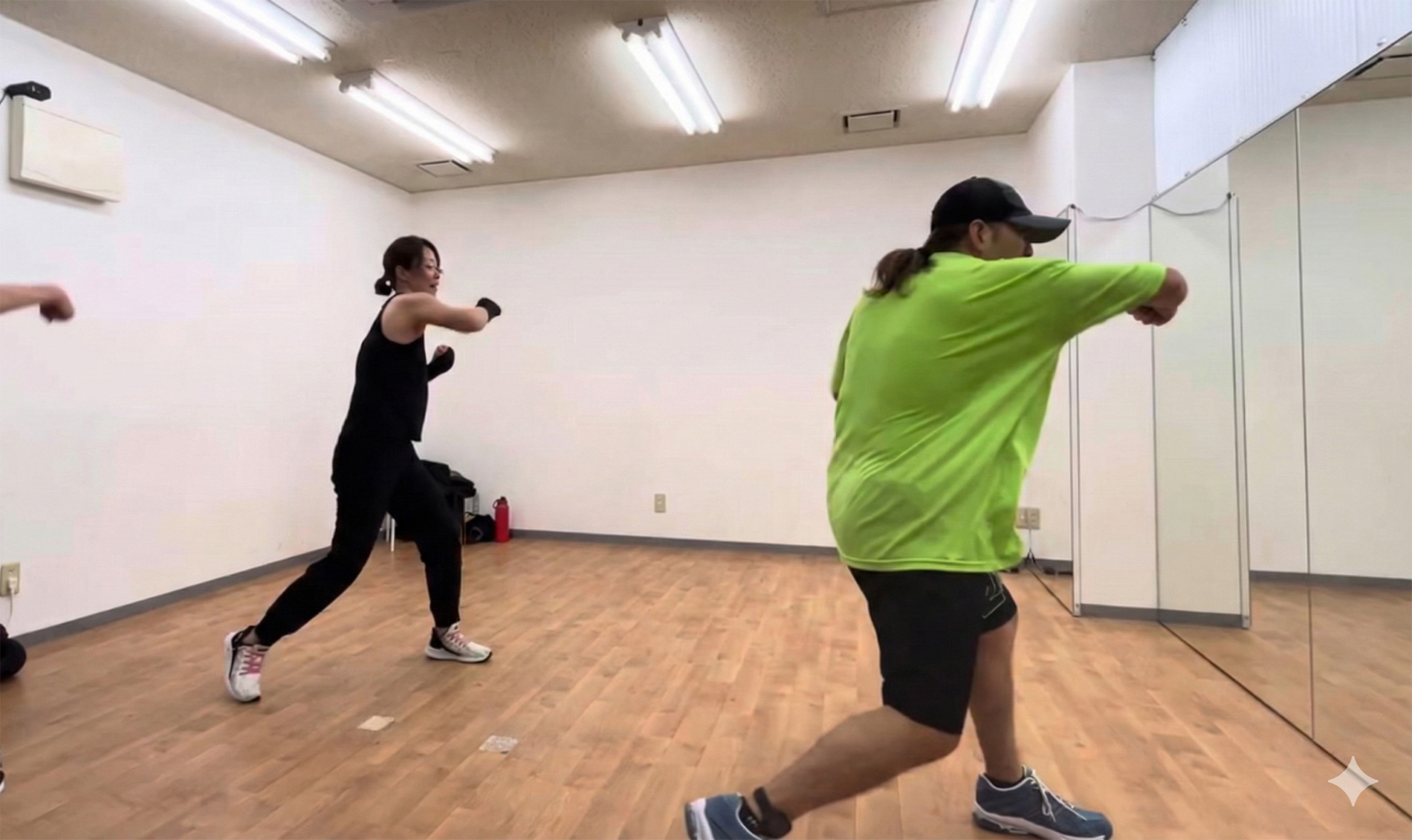 ボクササイズの練習風景