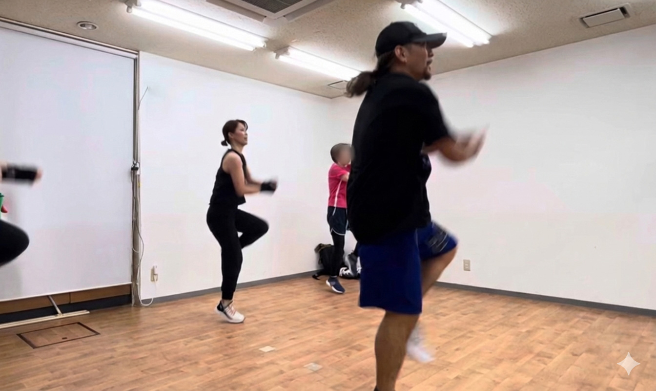 ボクササイズの練習風景